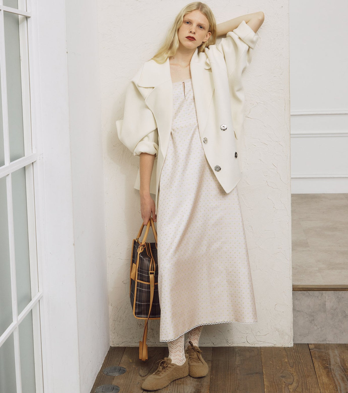 Double-Face Cropped Peacoat