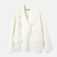 Double-Face Cropped Peacoat