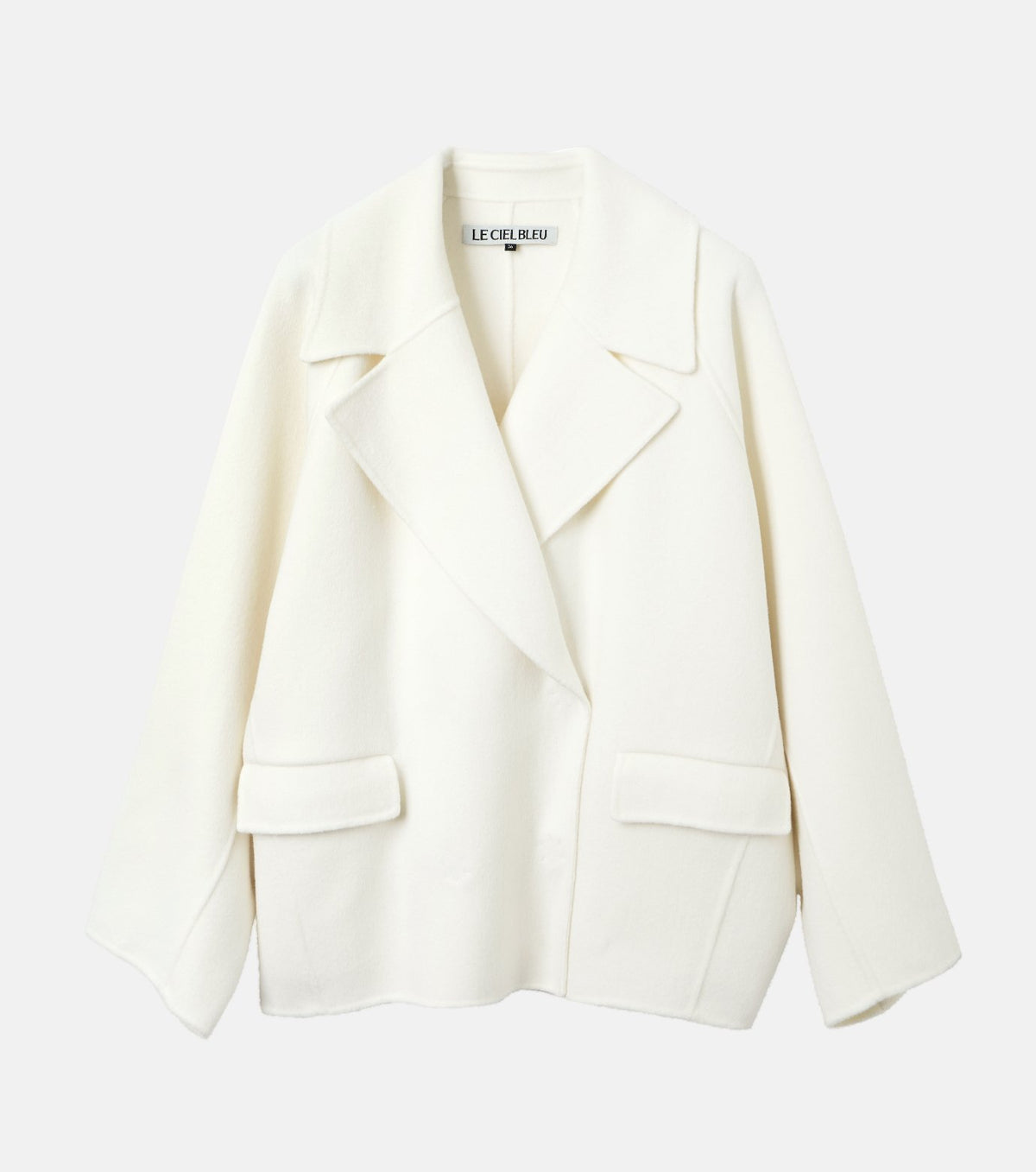 Double-Face Cropped Peacoat