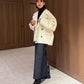 Double-Face Cropped Peacoat