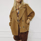Double-Face Cropped Peacoat