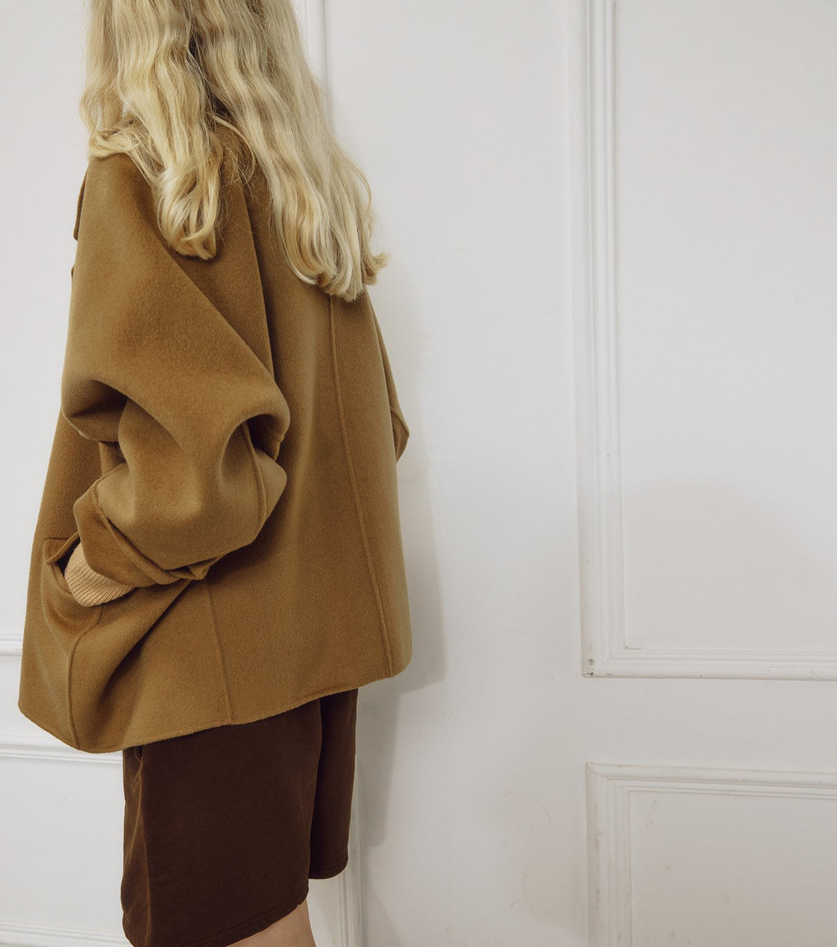 Double-Face Cropped Peacoat