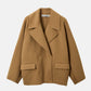 Double-Face Cropped Peacoat