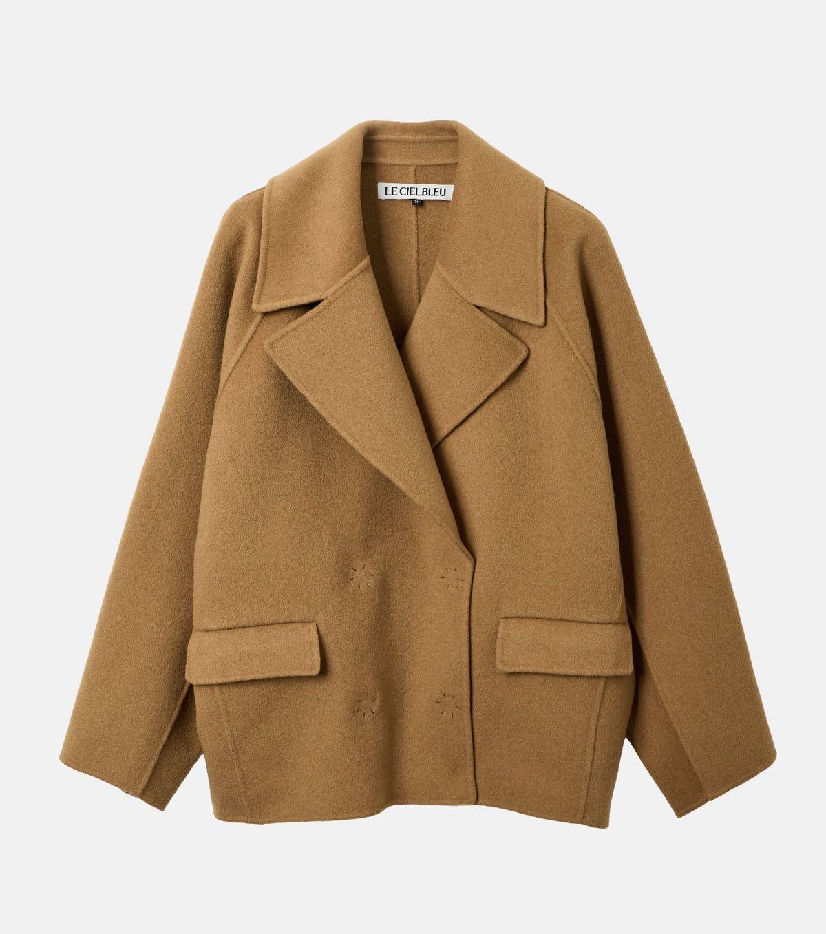 Double-Face Cropped Peacoat