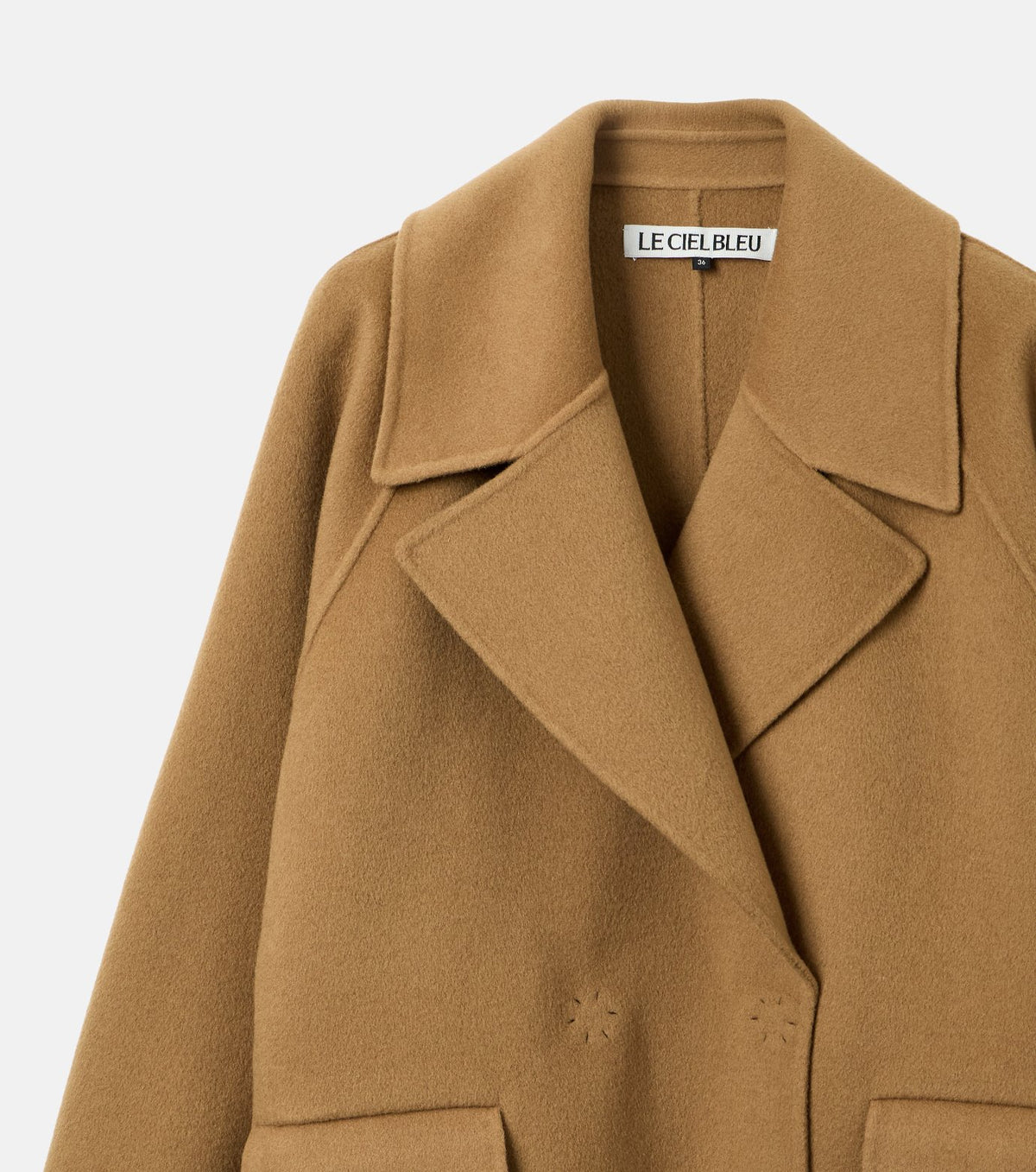Double-Face Cropped Peacoat