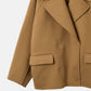 Double-Face Cropped Peacoat