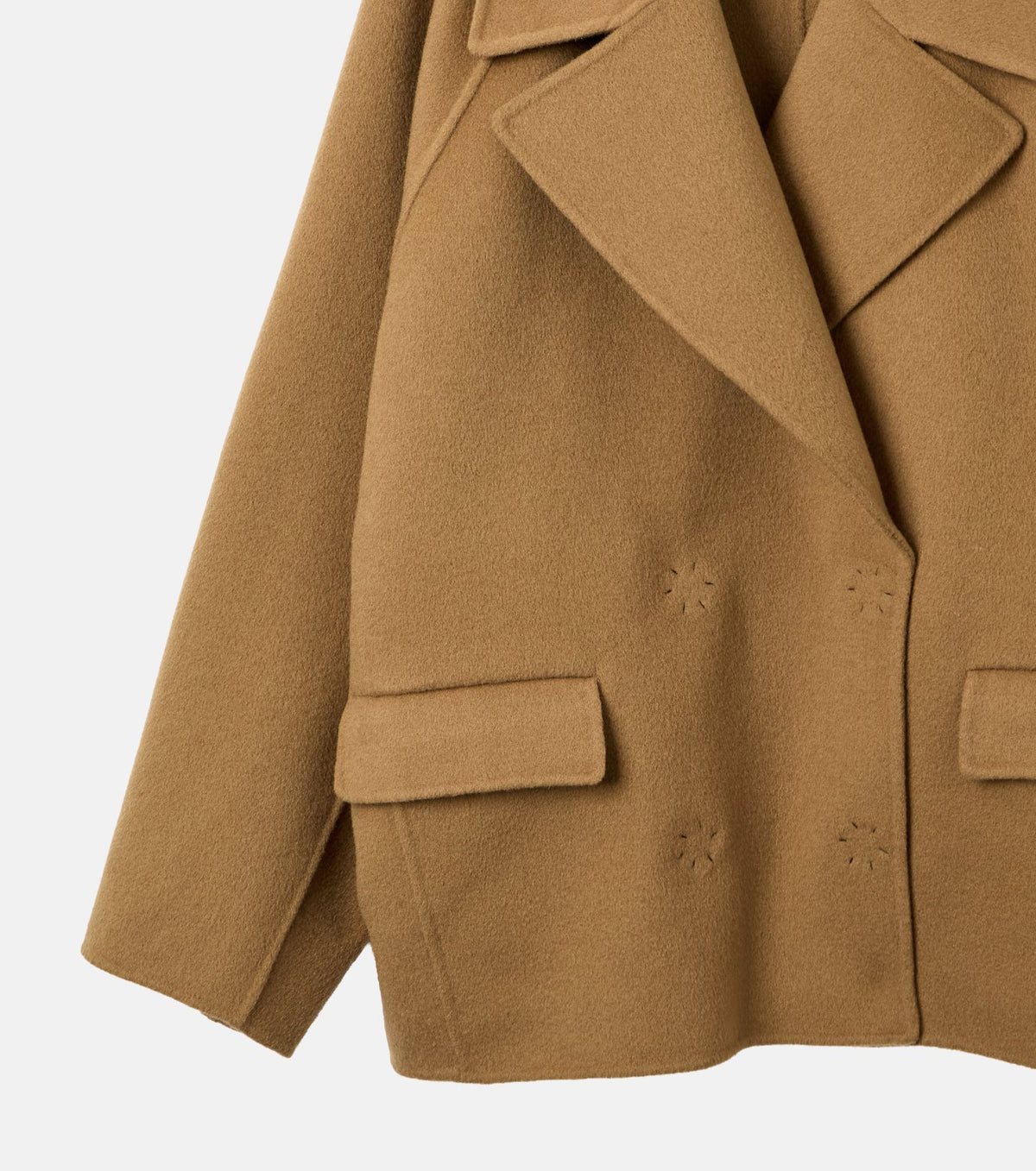 Double-Face Cropped Peacoat