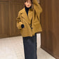 Double-Face Cropped Peacoat