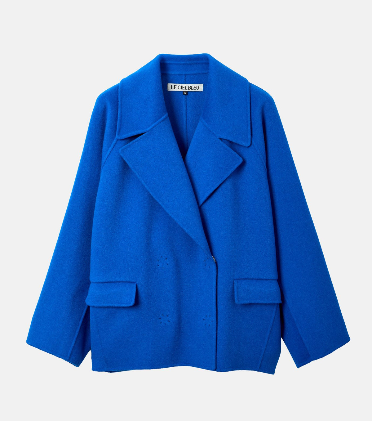 Double-Face Cropped Peacoat