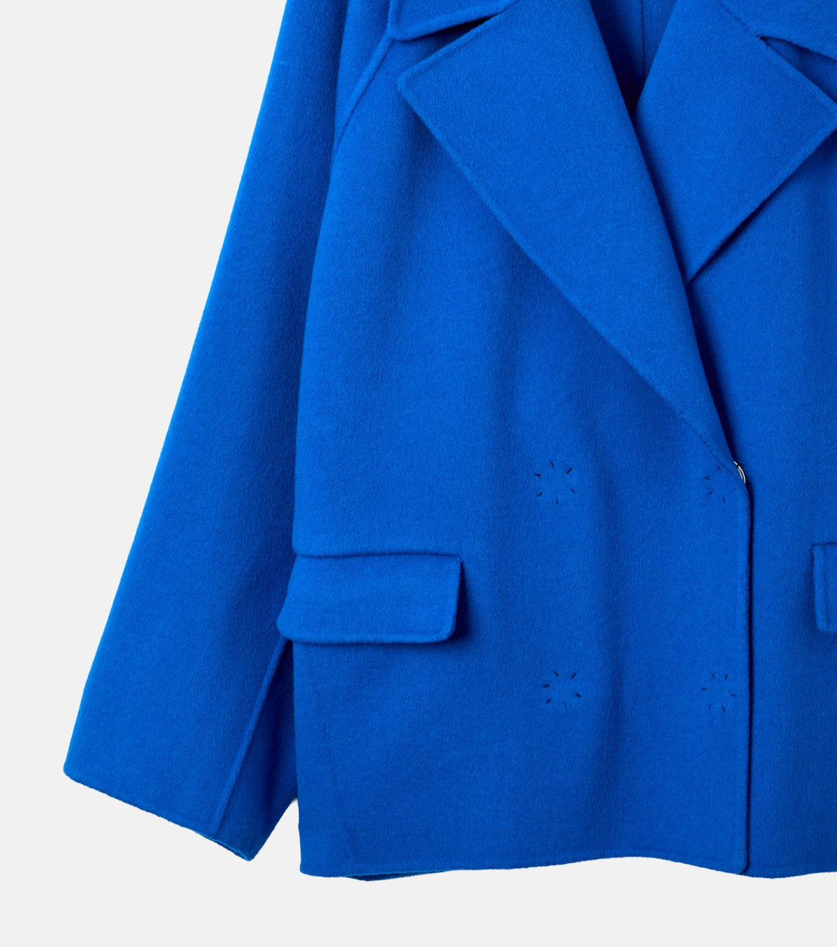 Double-Face Cropped Peacoat
