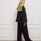Faux Leather Shearling Collar Jacket