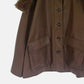 Faux Leather Shearling Collar Jacket