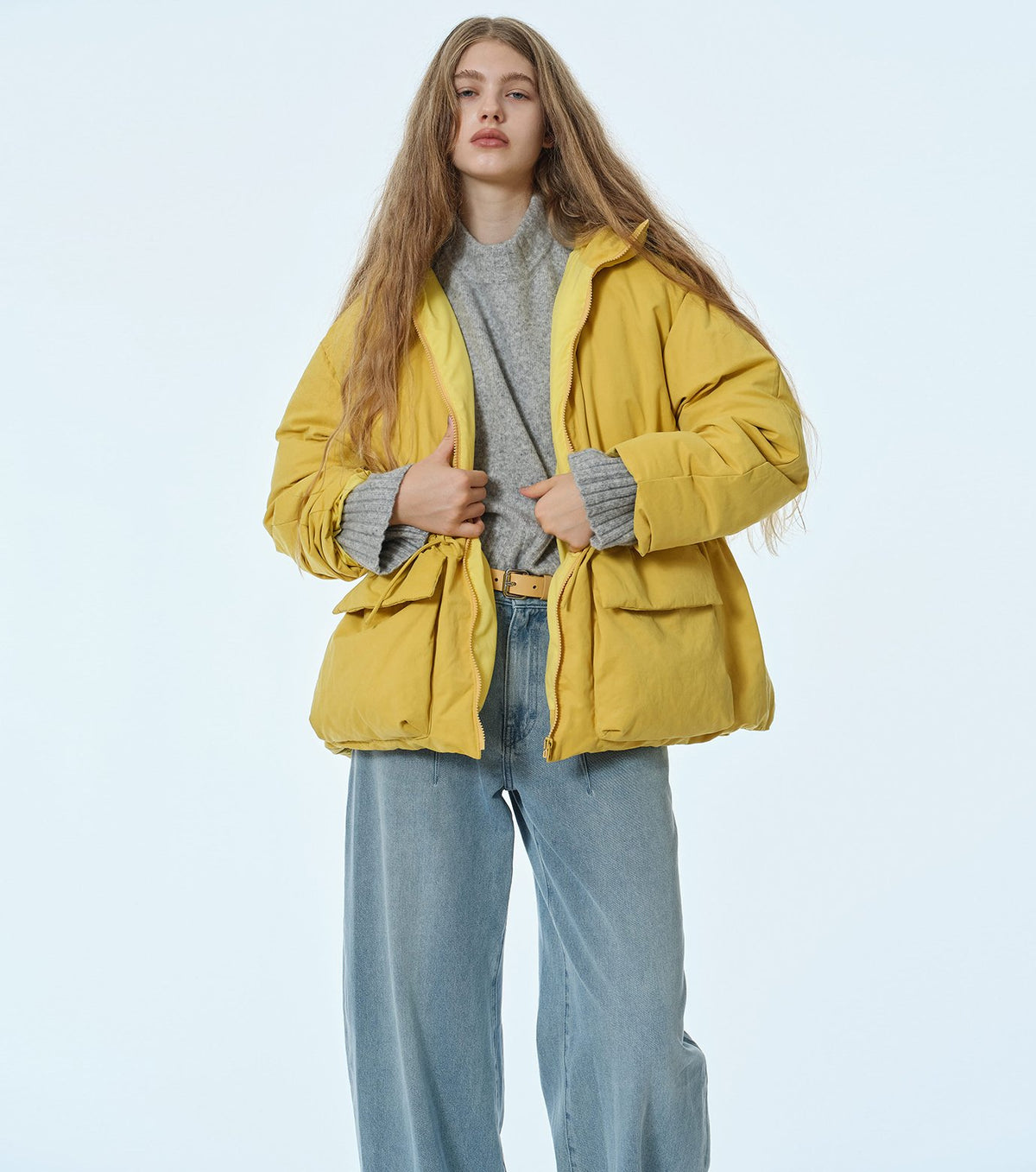 Brushed Taffeta Down Jacket