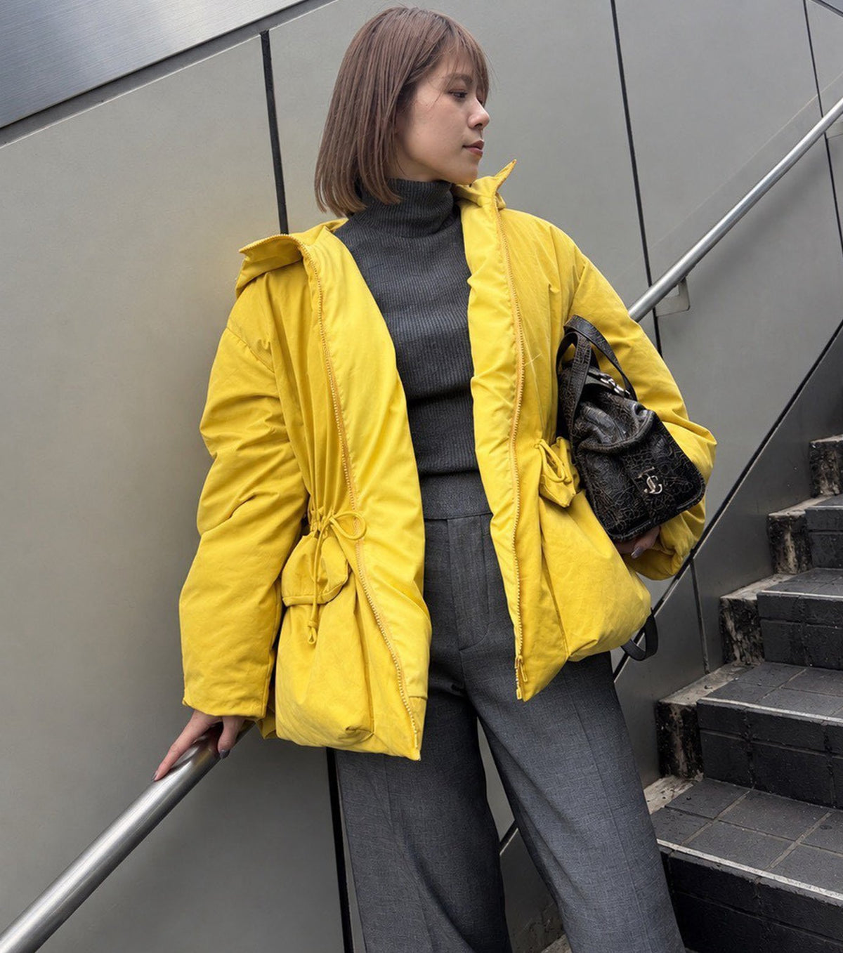 Brushed Taffeta Down Jacket