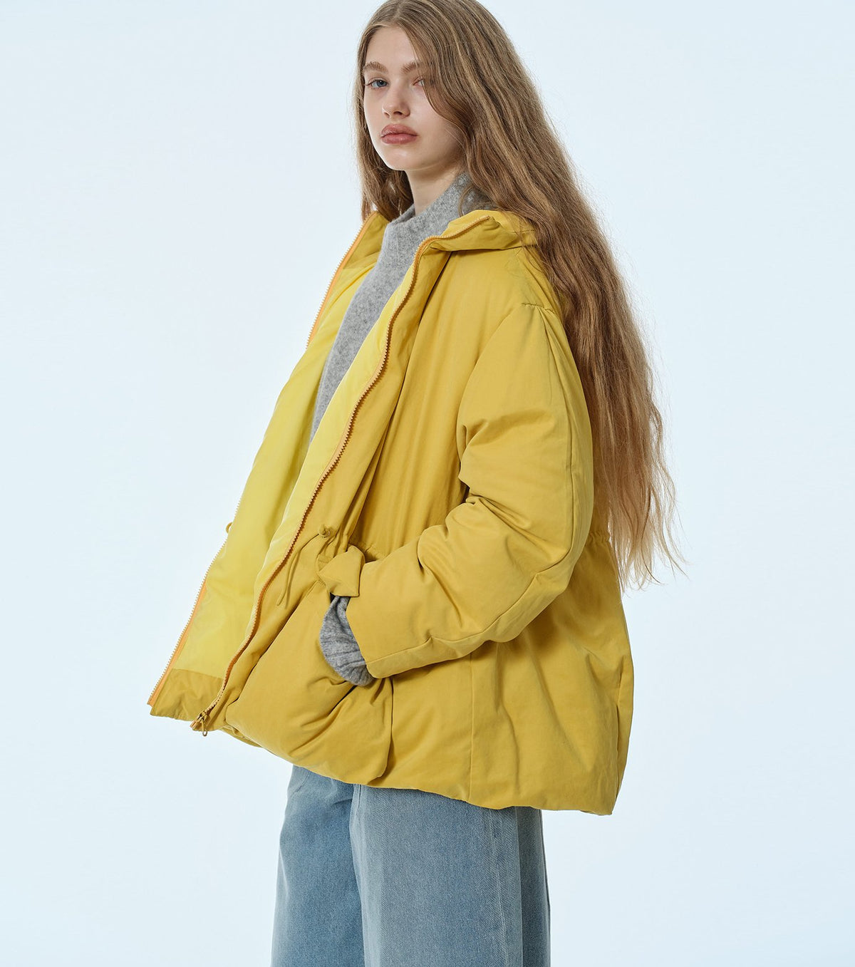 Brushed Taffeta Down Jacket