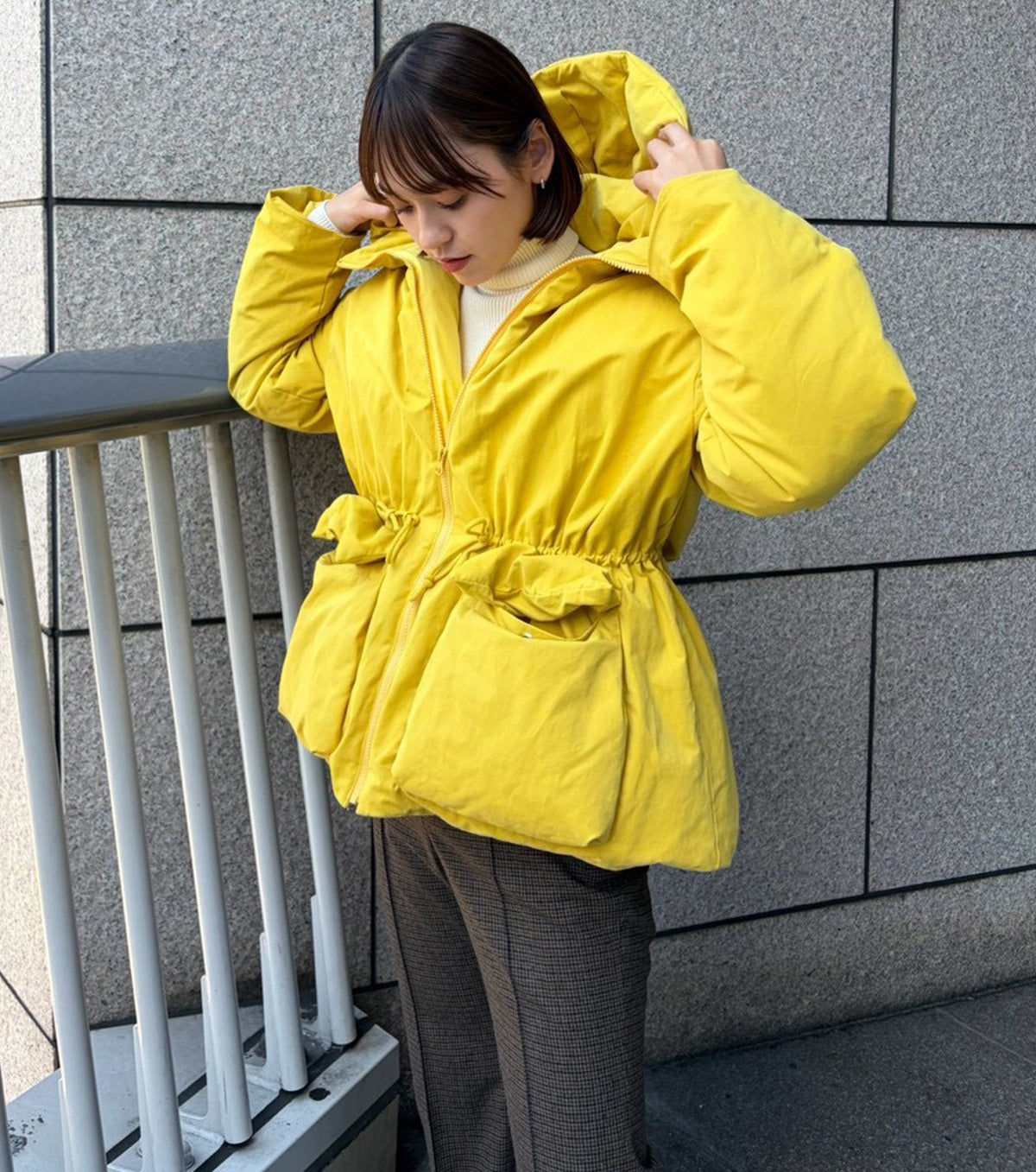 Brushed Taffeta Down Jacket