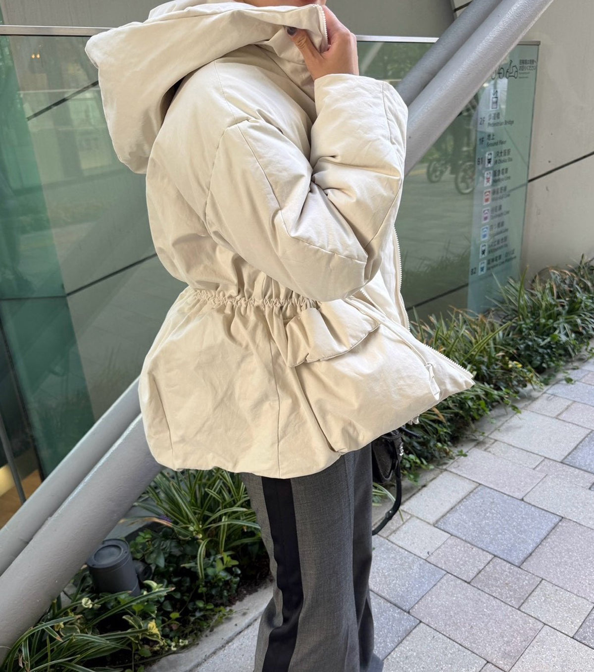 Brushed Taffeta Down Jacket