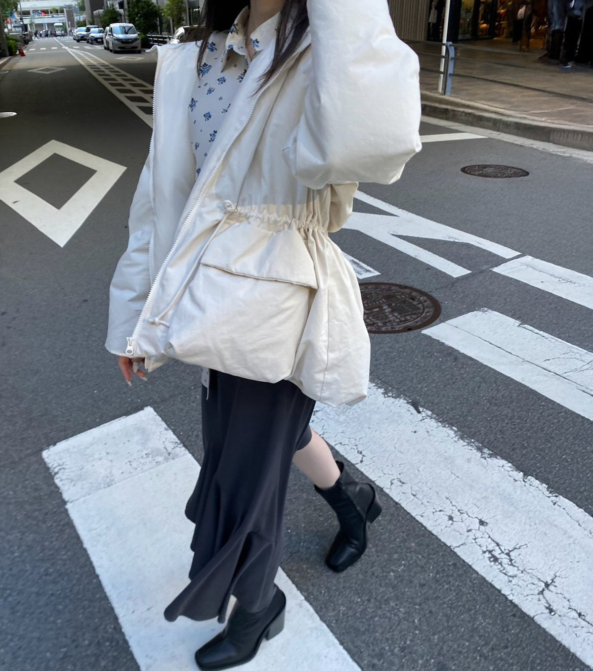 Brushed Taffeta Down Jacket