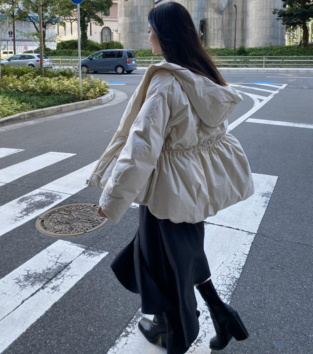 Brushed Taffeta Down Jacket