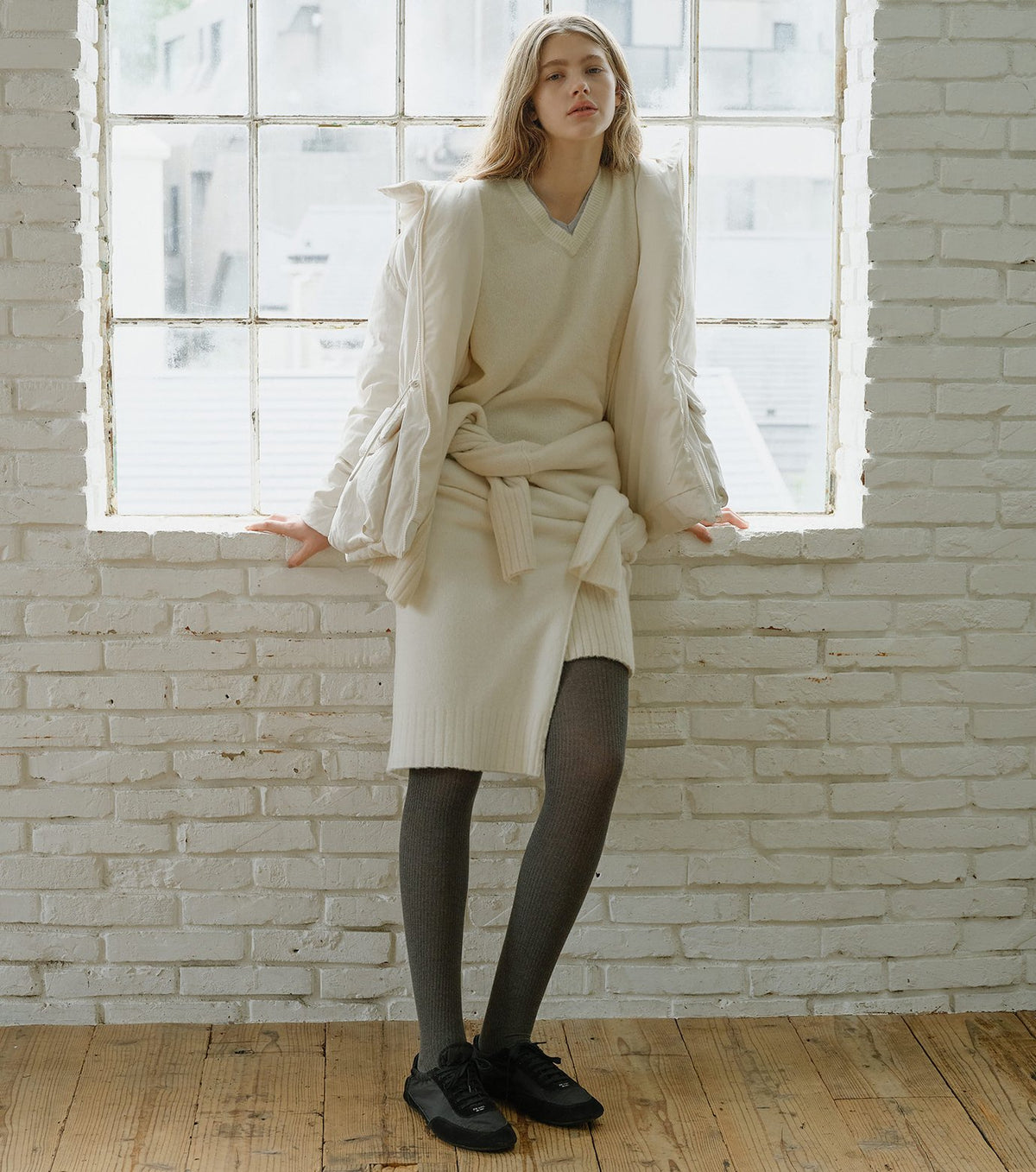 Brushed Taffeta Down Jacket