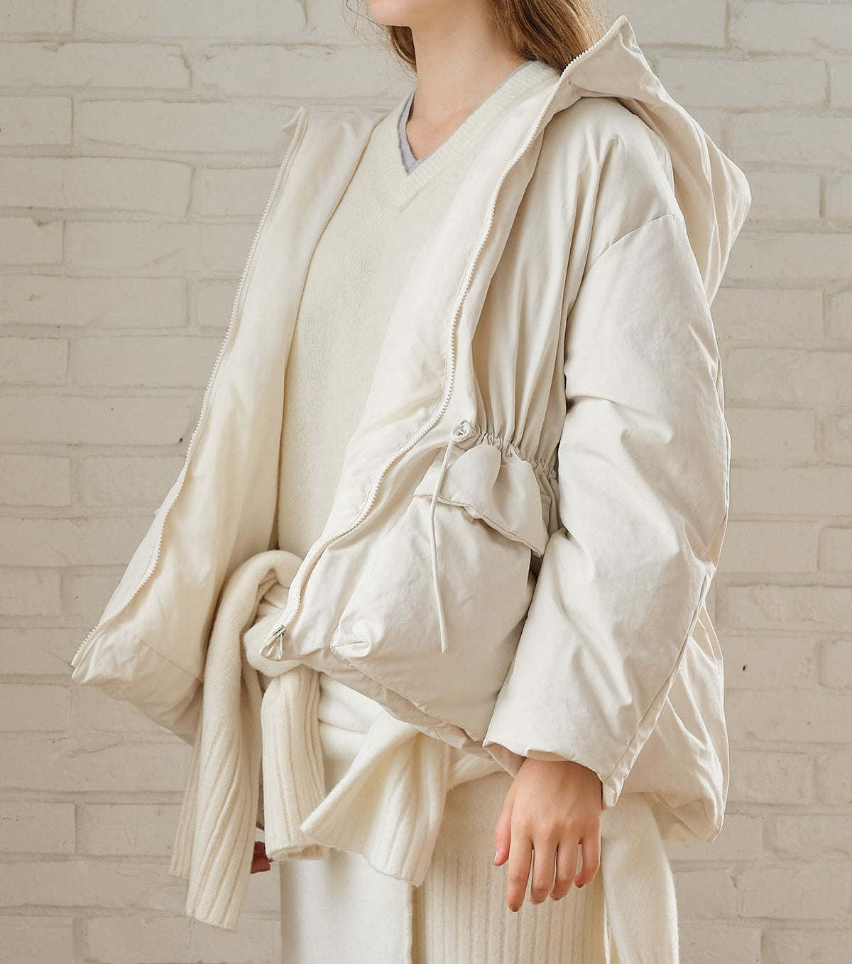 Brushed Taffeta Down Jacket