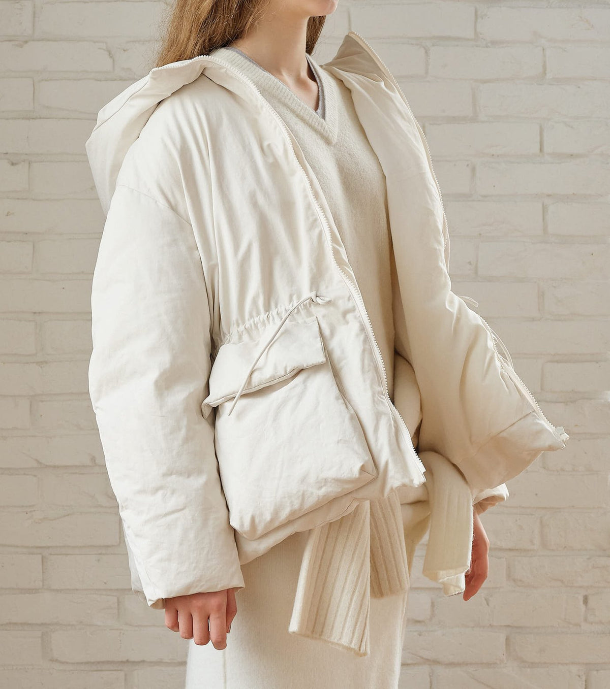 Brushed Taffeta Down Jacket