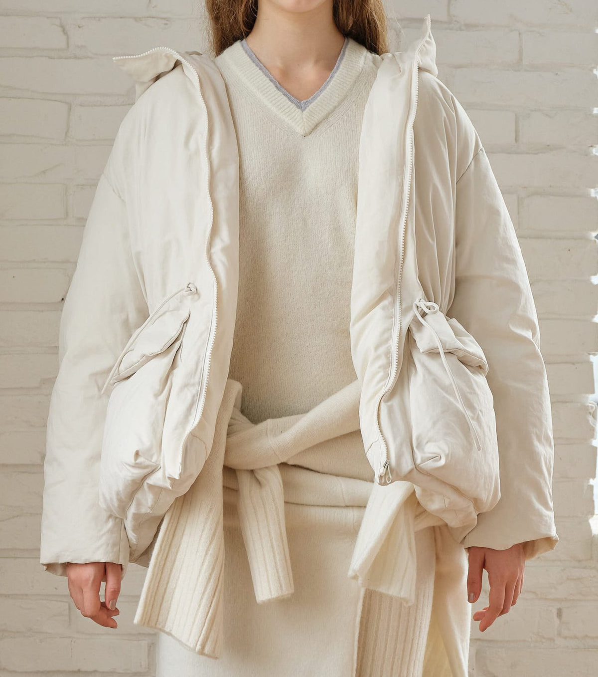 Brushed Taffeta Down Jacket