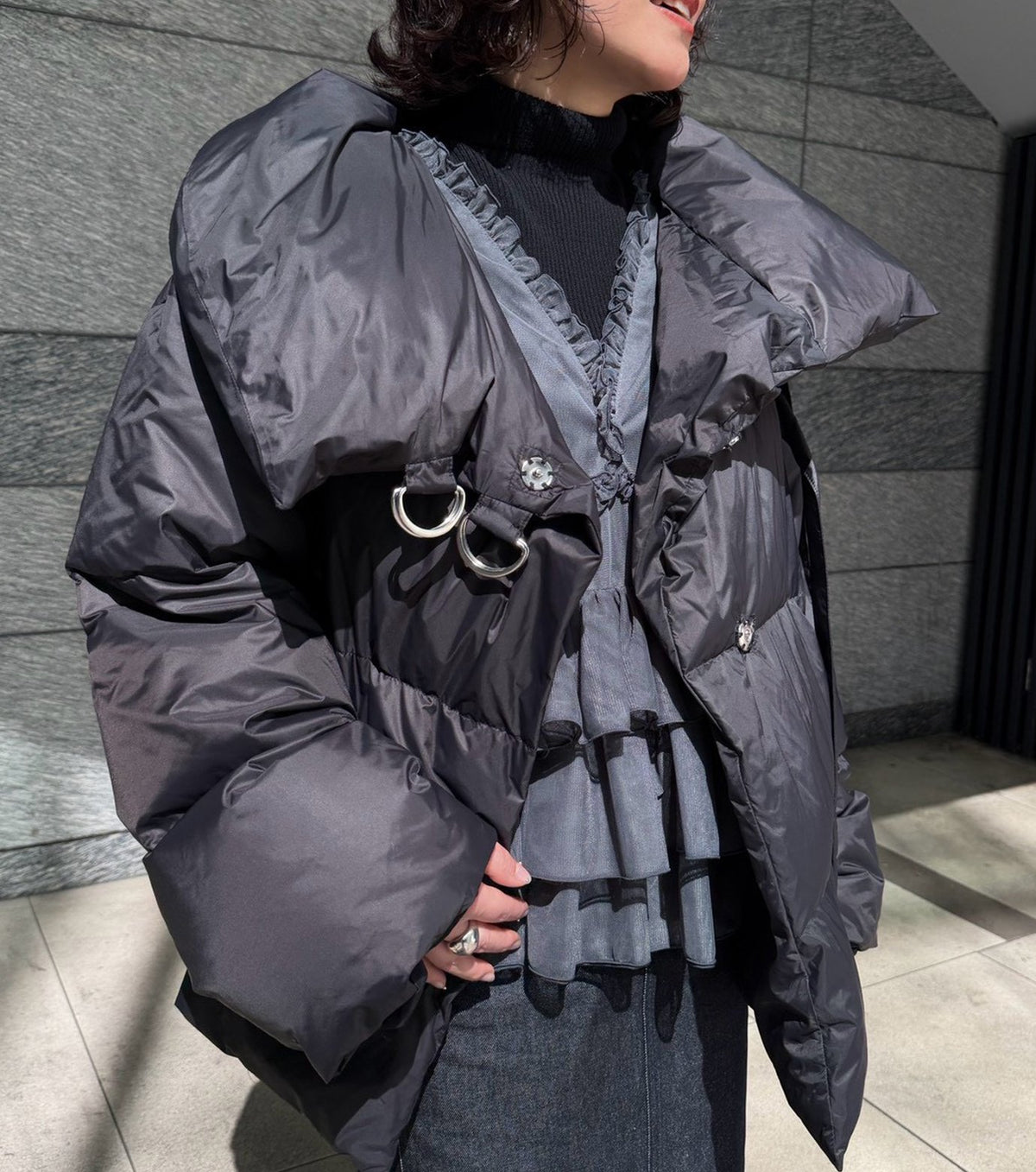 Lightweight Asymmetric Down Jacket