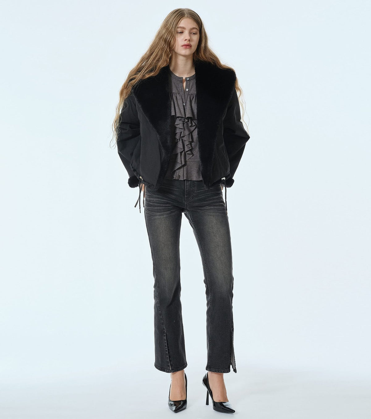 Reversible Faux Fur Jacket