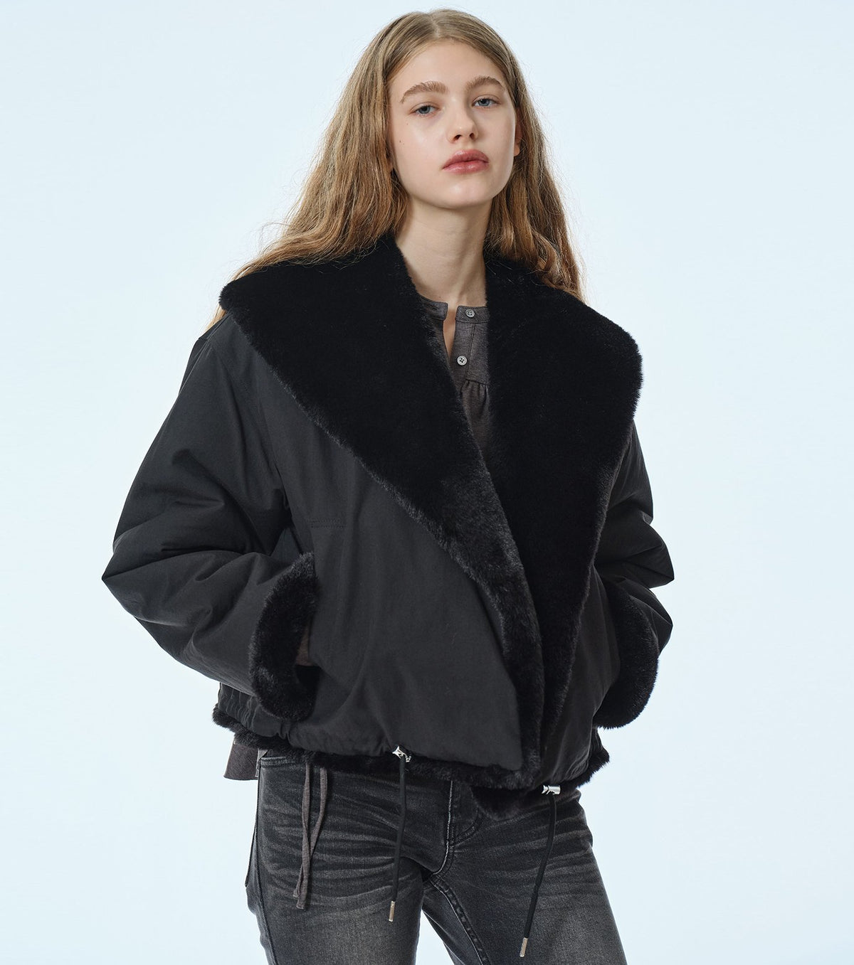 Reversible Faux Fur Jacket