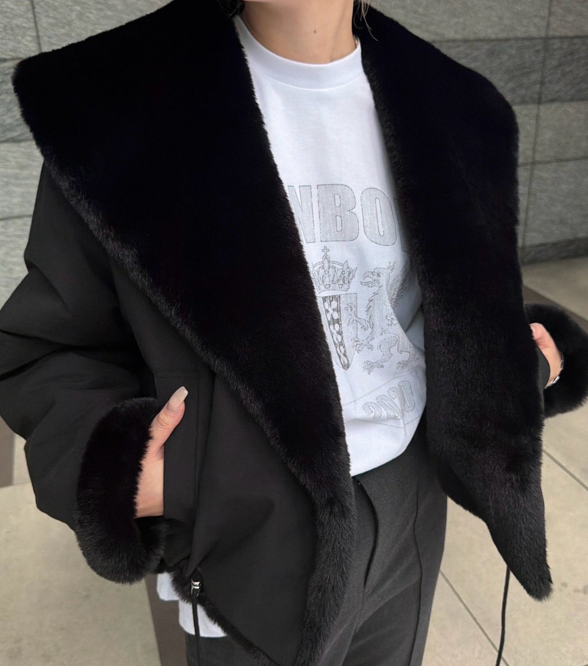 Reversible Faux Fur Jacket