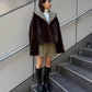 Reversible Faux Fur Jacket