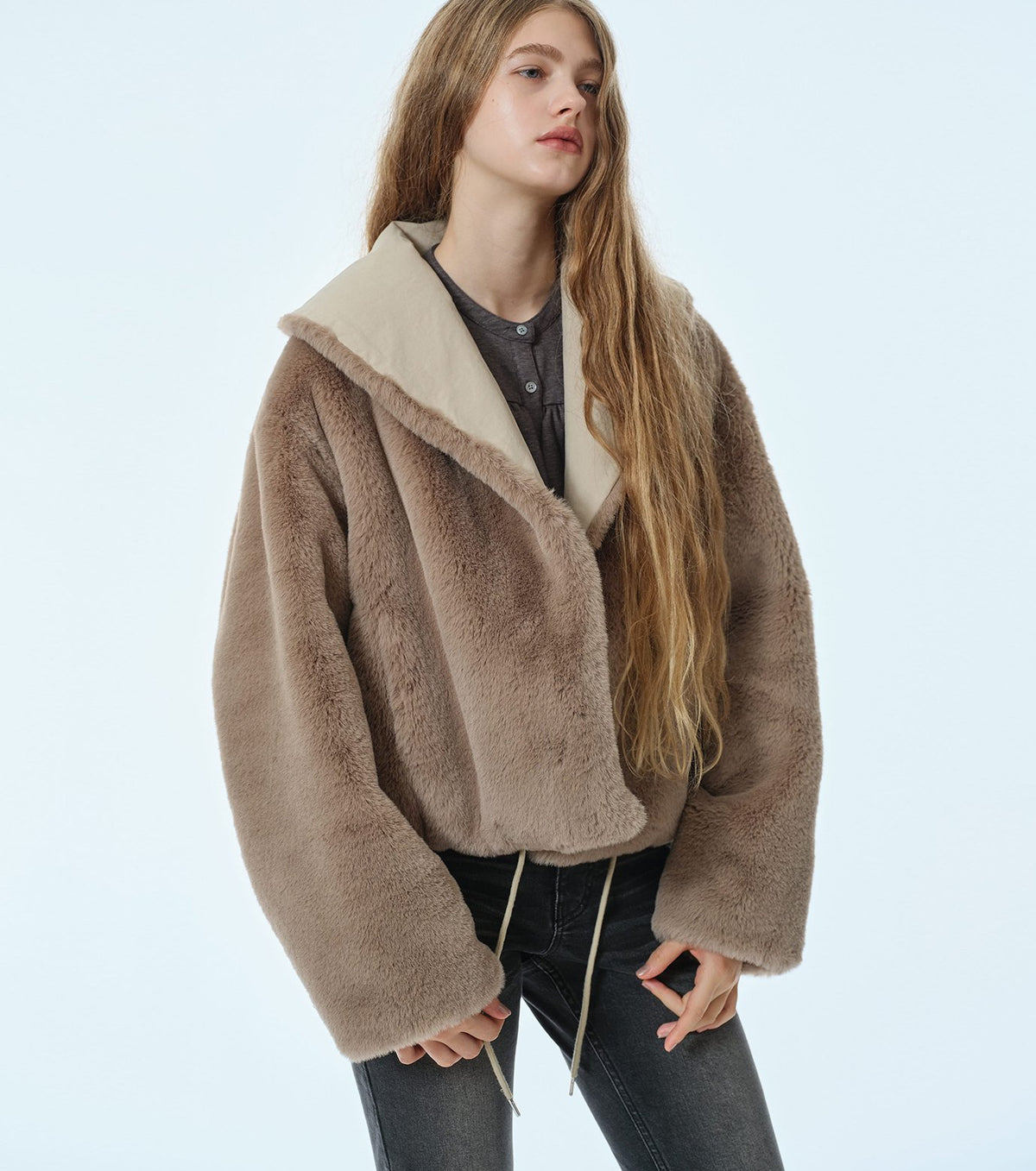 Reversible Faux Fur Jacket