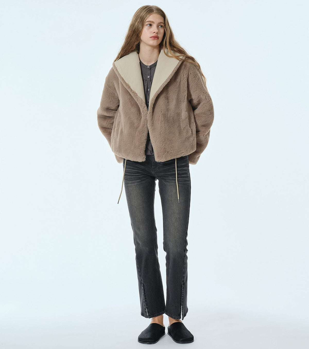 Reversible Faux Fur Jacket