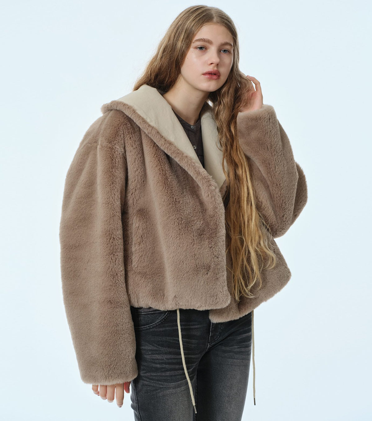 Reversible Faux Fur Jacket