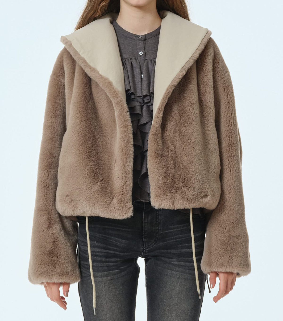 Reversible Faux Fur Jacket