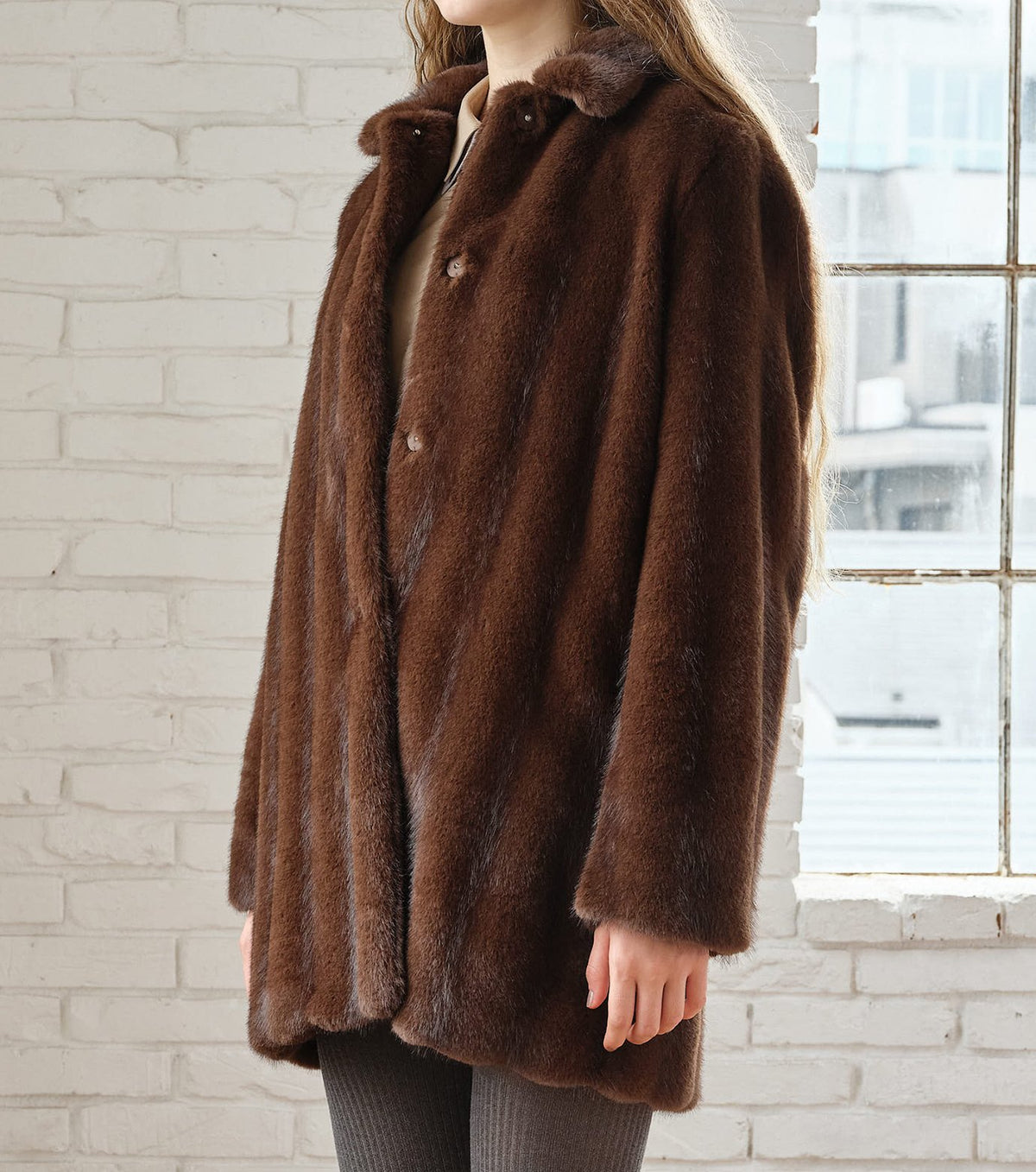 Faux Mink Short Coat