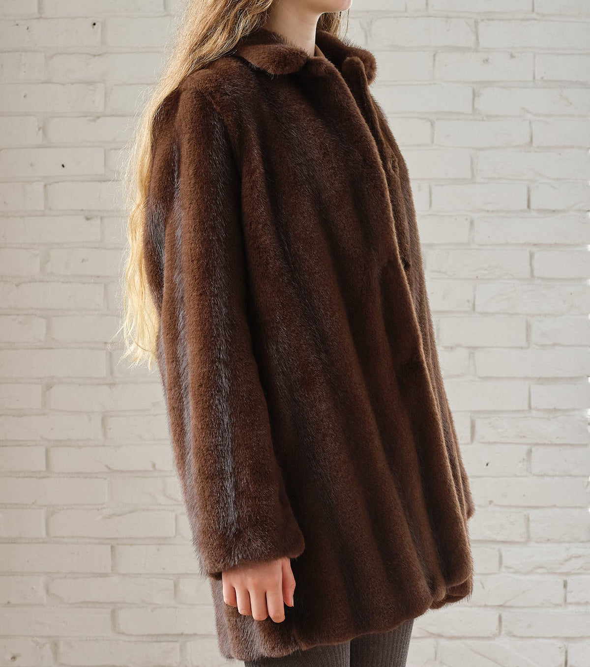 Faux Mink Short Coat