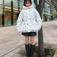 Floral Print Down Jacket