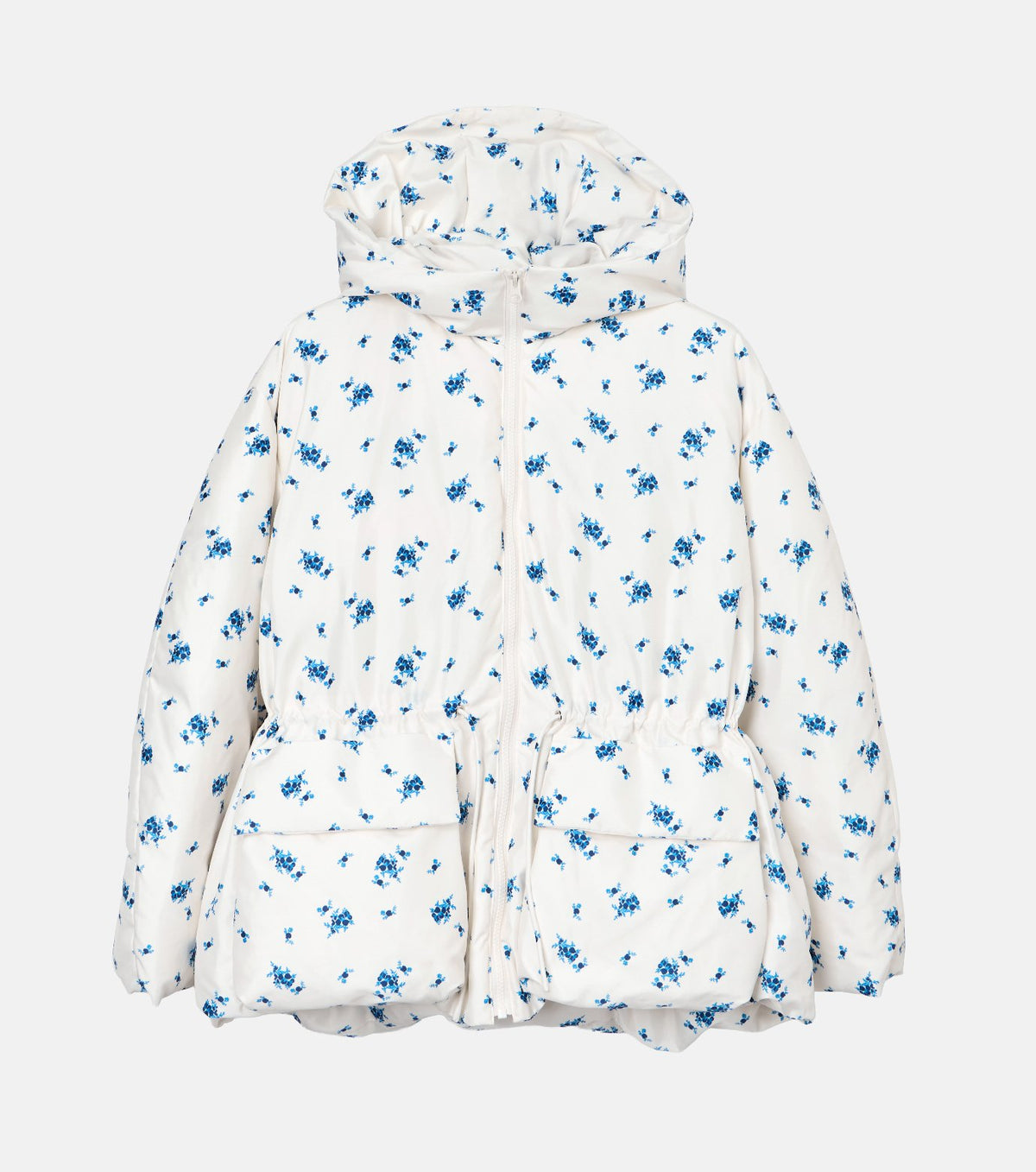 Floral Print Down Jacket