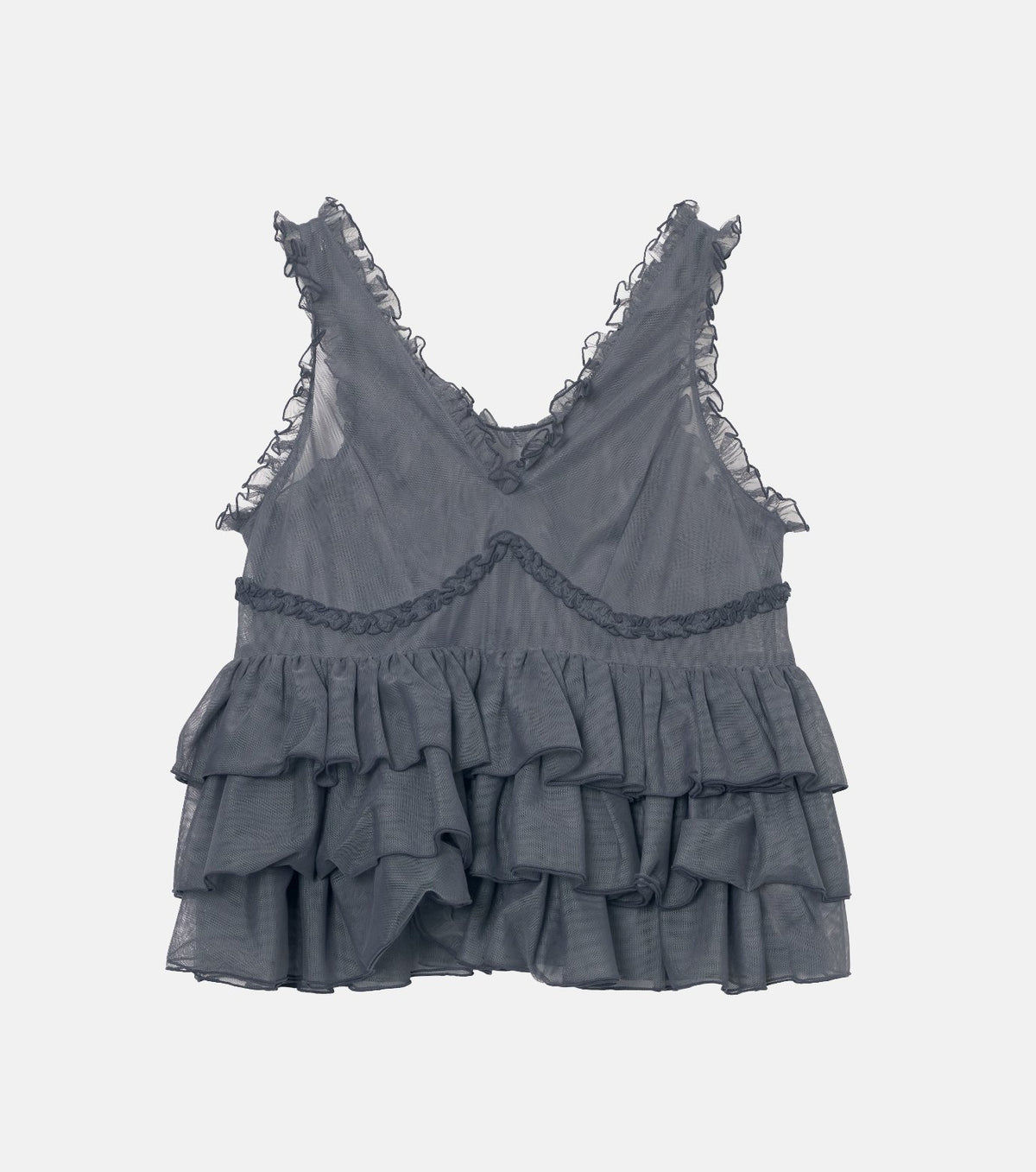 Tulle Ruffle Top