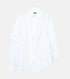 Asymmetric Tuck Sleeve Shirt