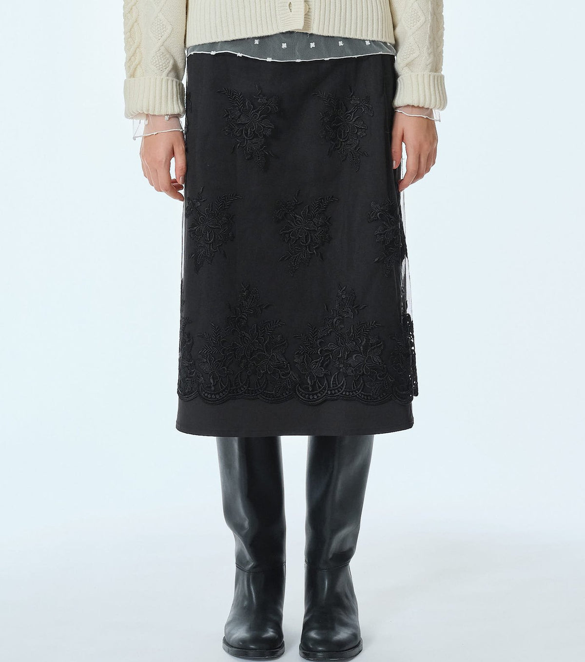 Floral Lace Skirt