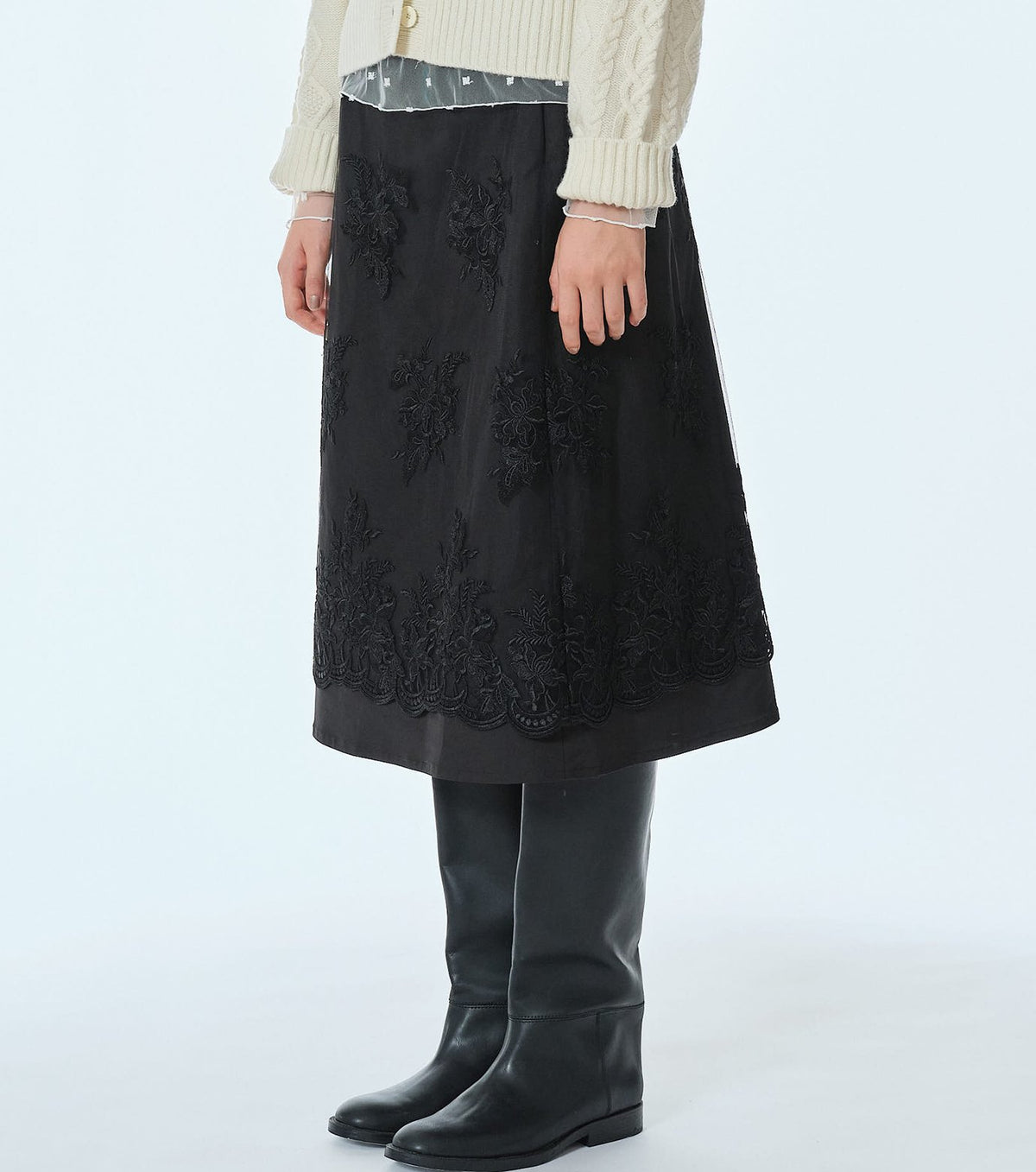 Floral Lace Skirt