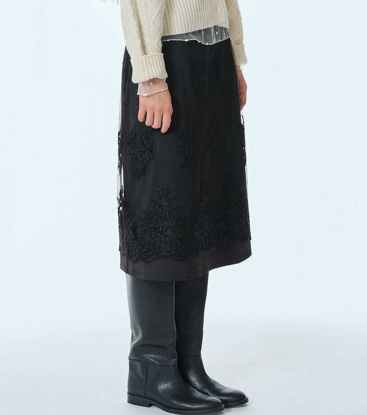Floral Lace Skirt