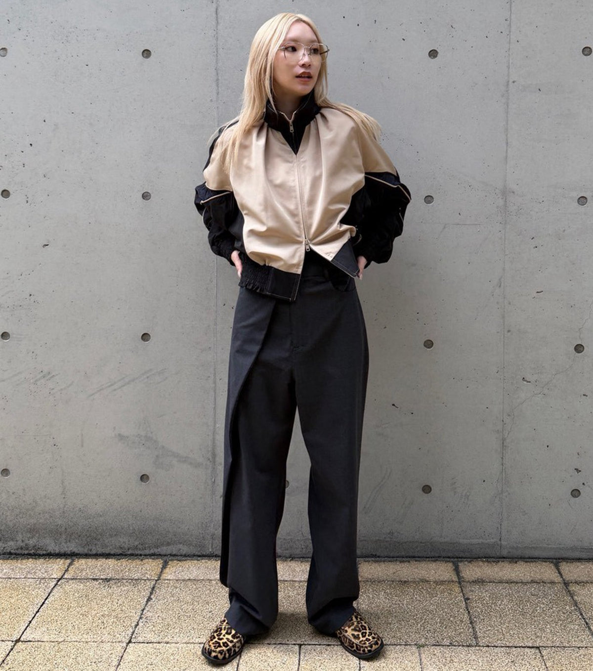 Asymmetric Tuck Pants