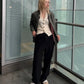 Asymmetric Tuck Pants