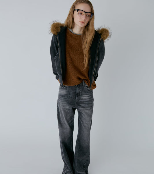 Lace Knit A-line Sweater