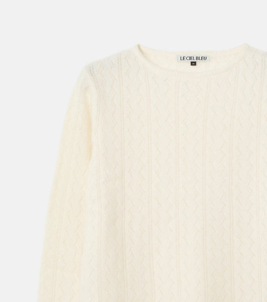 Lace Knit A-line Sweater