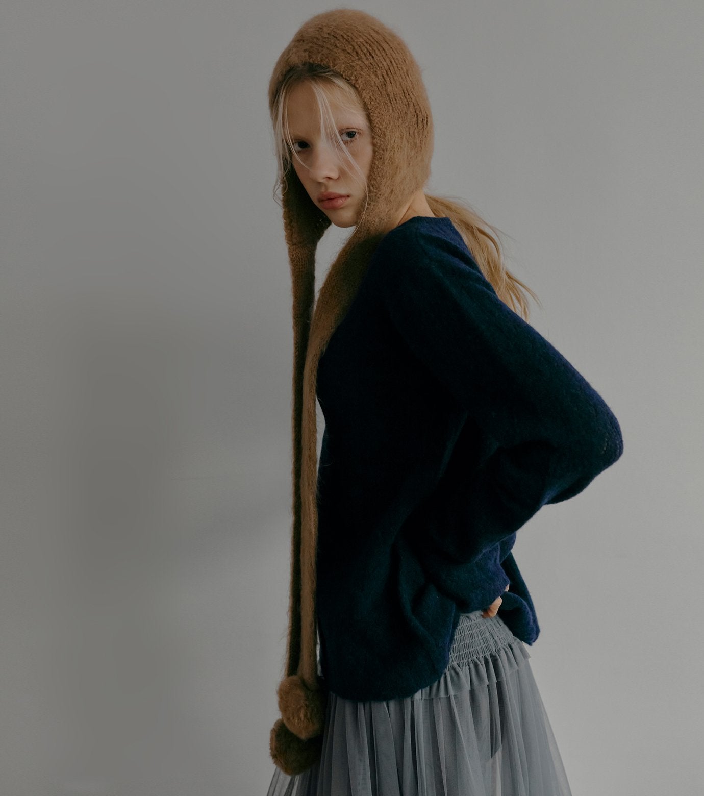 Lace Knit A-line Sweater